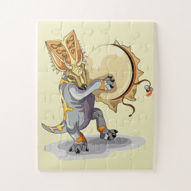 Puzzle Chasmosaurus Dansant Un Rituel De Shaman (Vertical)