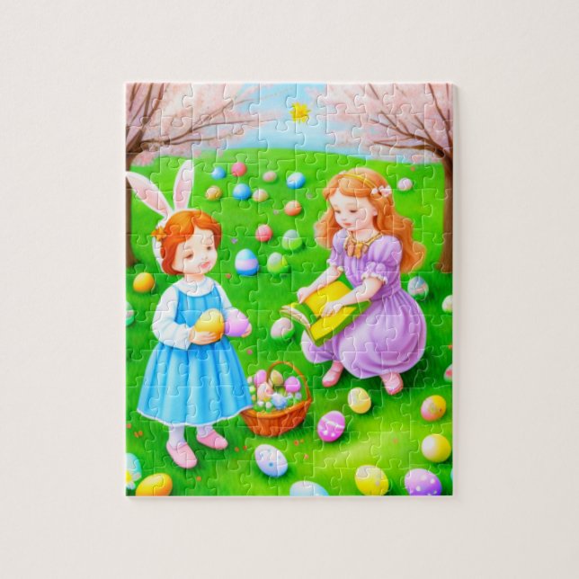 Puzzle Chasse aux oeufs de Pâques Histoire Temps Photo Vi (Vertical)