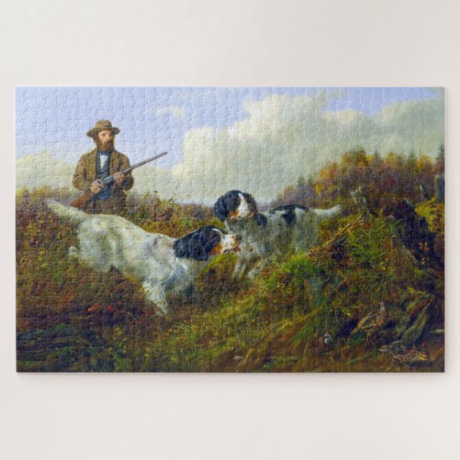 Puzzle Chasse aux oiseaux de gibier de Grouse Long Lake a (Horizontal)