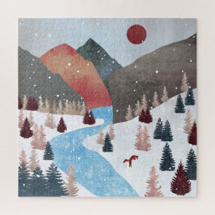 Puzzle Chasse hivernale Fox