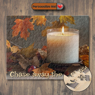 Puzzle Chasse-Tristesse Automnal Personnalisable