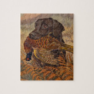 Puzzle Chasse vintage de laboratoire de chocolat