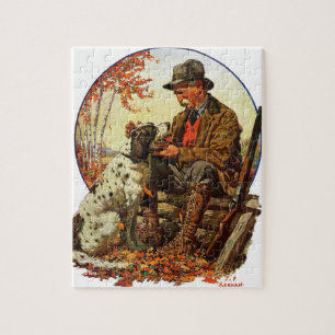 Puzzle Chasseur et espagnol