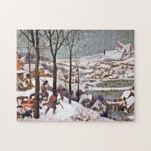 Puzzle Chasseurs dans la neige, Pieter Bruegel l'Ancien