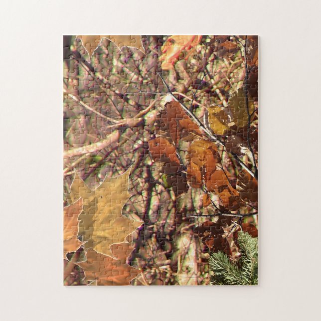 Puzzle Chasseur's Fall Nature Camouflage Décor de peintur (Vertical)