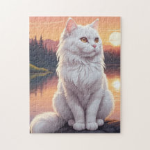 Chat blanc persan