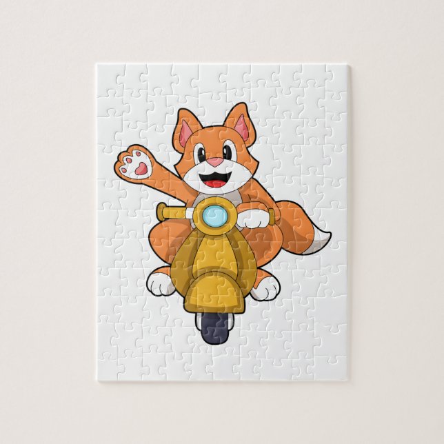Puzzle Chat comme Biker avec Scooter.PNG (Vertical)