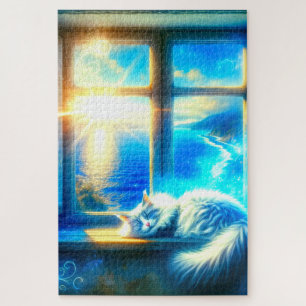Puzzle Chat couché