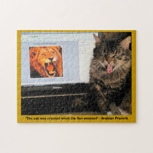 Puzzle Chat Créé Quand Le Lion A Éternué