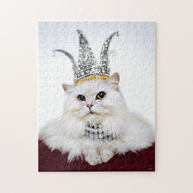 Puzzle Chat dans une couronne (Vertical)
