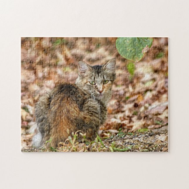 Puzzle Chat d'automne (Horizontal)