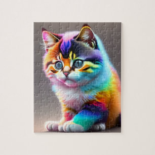Puzzle Chat de bébé coloré