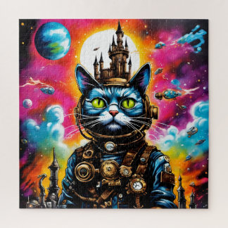 Puzzle Chat de l'espace Steampunk II