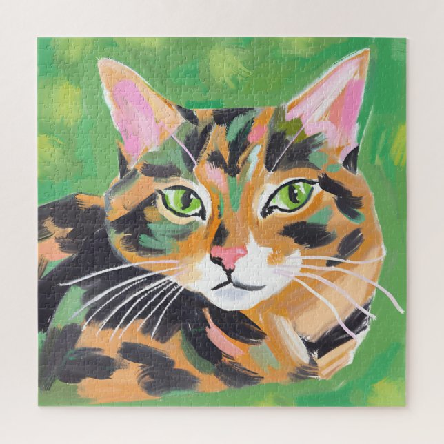 Puzzle Chat écaille de tortue (Vertical)