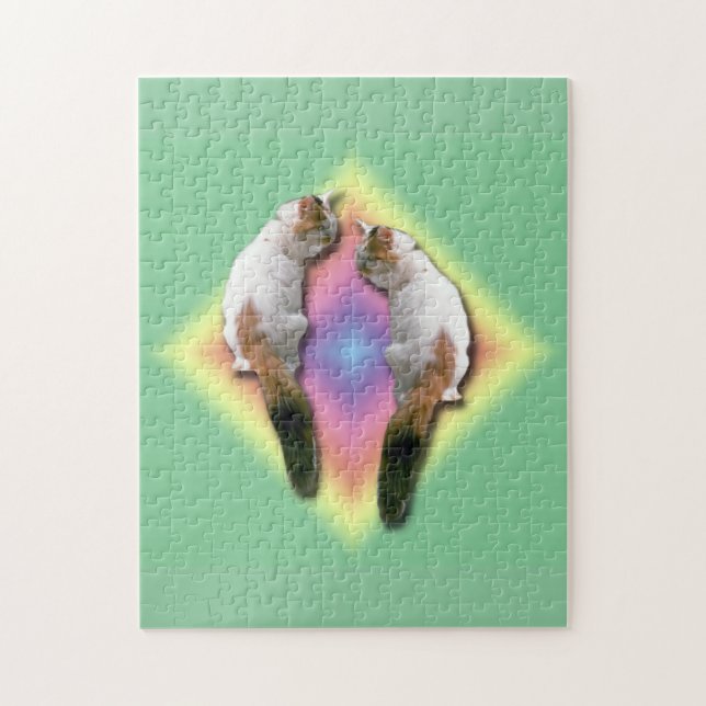 Puzzle - Chat et Rainbow Diamond (Vertical)