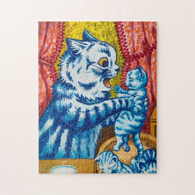 Puzzle Chat et ses chatons par Louis Wain (Vertical)