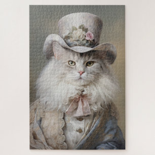 Puzzle Chat Gentilhomme en Chapeau Haut-de-Forme