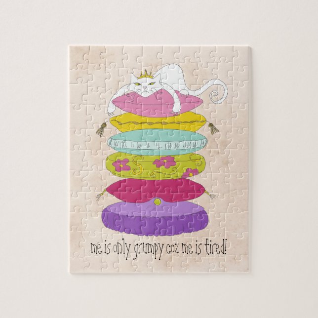 Puzzle Chat grincheux de princesse et les bandes (Vertical)