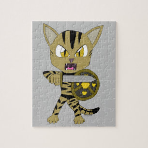 Puzzle Chat Guerrier Chibi
