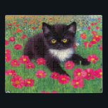 Puzzle Chat Gustav Klimt Tuxedo<br><div class="desc">Puzzle avec un chat tuxedo Gustav Klimt ! Cette adorable petite chatte noire et blanche est installée dans un champ de fleurs rouges,  bleues,  blanches et oranges. Un cadeau génial pour les amateurs d'art amoureux des chats et autrichiens !</div>