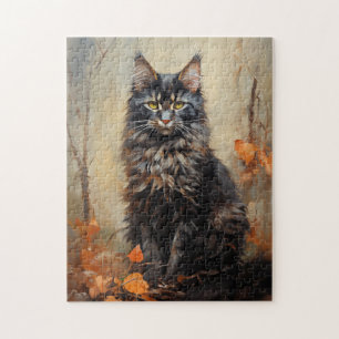 Puzzle chat Maine Coon