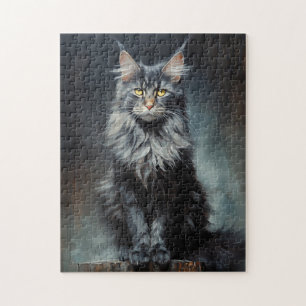 Puzzle chat Maine Coon