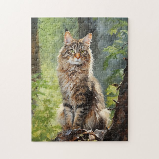 Puzzle chat Maine Coon (Vertical)