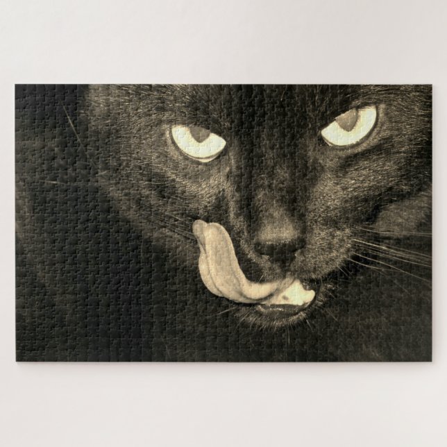 Puzzle Chat noir (Horizontal)