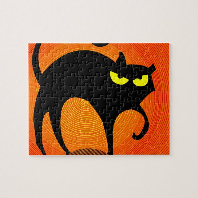 Puzzle Chat noir (Horizontal)