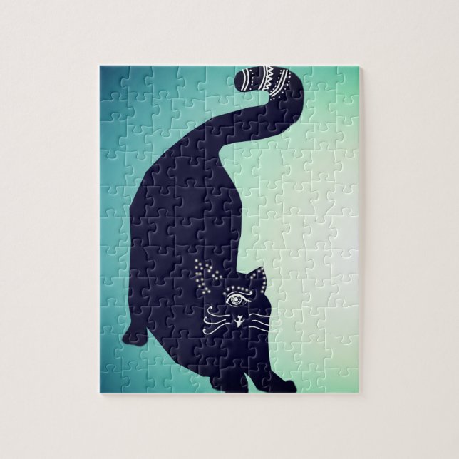Puzzle Chat noir (Vertical)