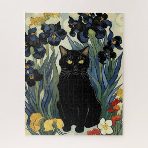 Puzzle Chat Noir Avec Iris