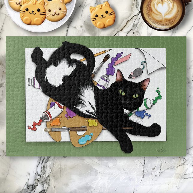 Puzzle Chat noir de l'artiste (Créateur téléchargé)