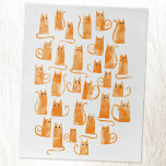 Puzzle Chat orange mignon<br><div class="desc">Joli petit chat gingembre orange aquarelle. Art original de Nic Squirrell.</div>