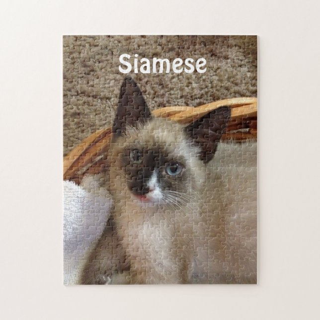 Puzzle Chat siamois mignon (Vertical)