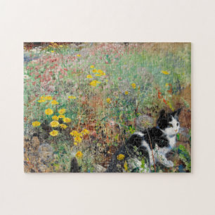 Puzzle Chat sur Flowbed