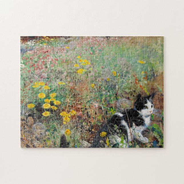 Puzzle Chat sur Flowbed (Horizontal)