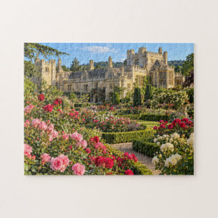 Puzzle Château anglais des Cotswolds et jardin de roses d
