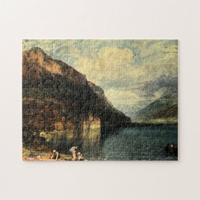 Puzzle Château antique vintage Chillon de la Suisse (Horizontal)