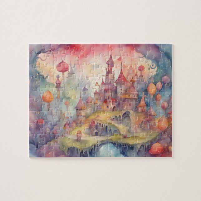 Puzzle Château coloré Imaginaire World (Horizontal)
