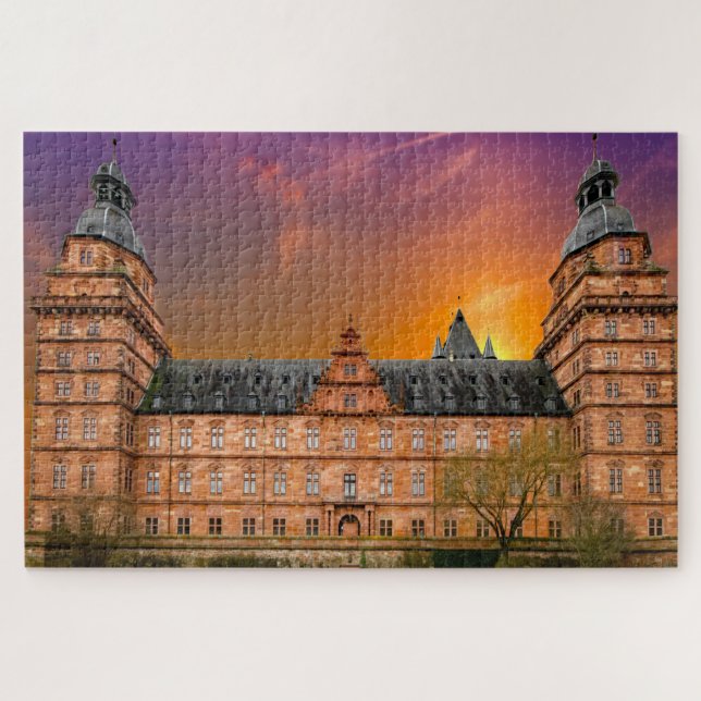 Puzzle Château d'Aschaffenbourg Allemagne. (Horizontal)