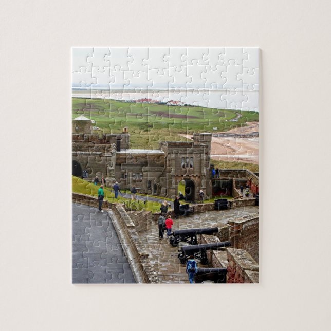Puzzle Château de Bamburgh, Northumberland, Angleterre (Vertical)