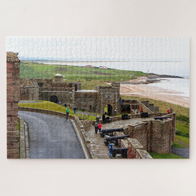 Puzzle Château de Bamburgh, Northumberland, Angleterre (Horizontal)