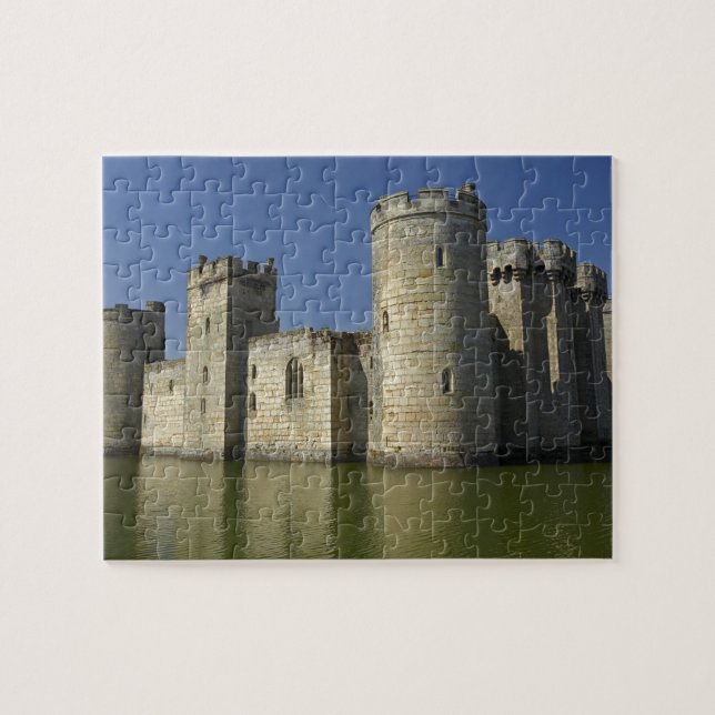 Puzzle Château de Bodiam (1385), reflet dans les douves,  (Horizontal)