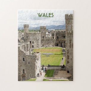Puzzle Château de Caernarfon, Pays de Galles, Royaume-Un