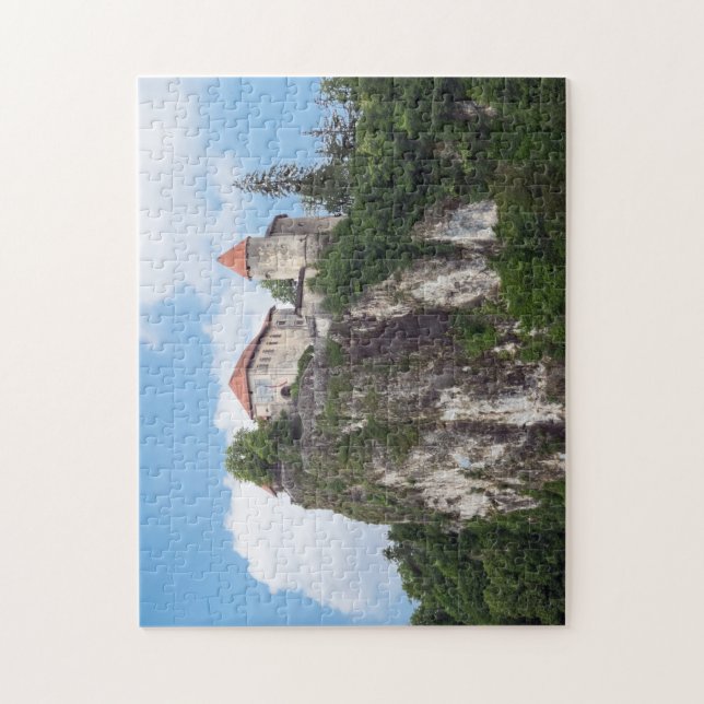 Puzzle Château de Lake Bled, Bled, Slovénie (Vertical)
