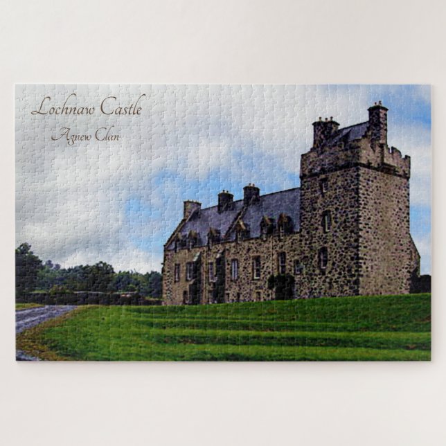 Puzzle Château de Lochnaw en Ecosse pittoresque (Horizontal)