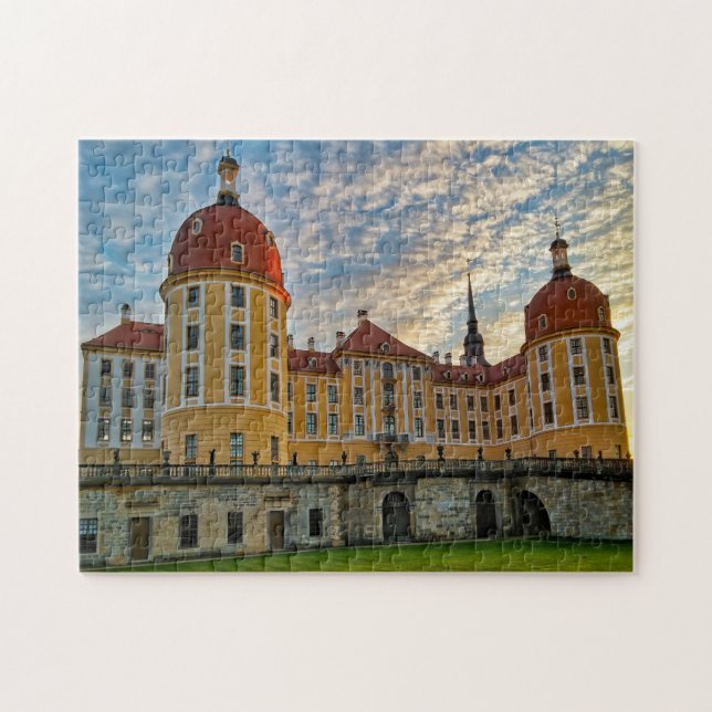 Puzzle Château de Moritzburg Dresde Allemagne. (Horizontal)