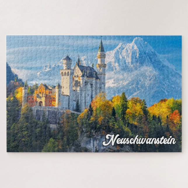 Puzzle Château de Neuschwanstein, Allemagne (Horizontal)