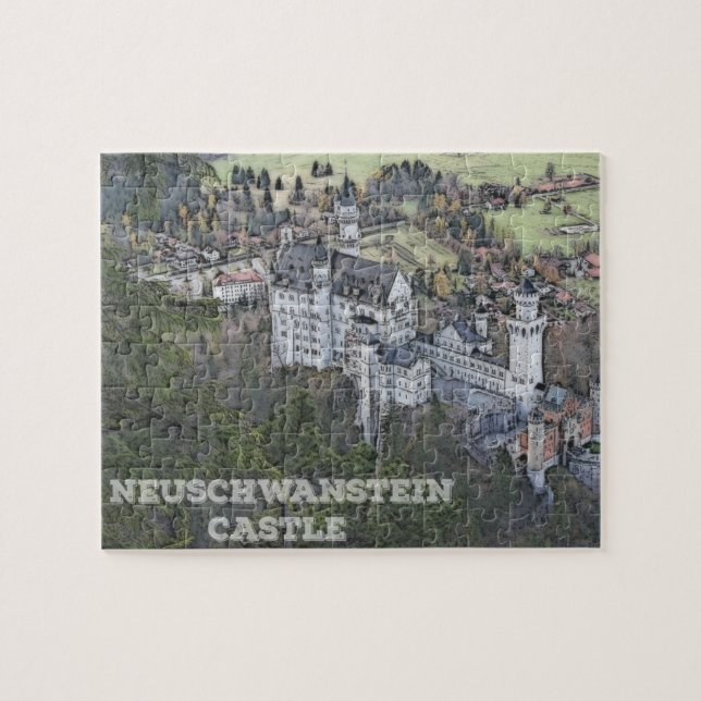 Puzzle Château de Neuschwanstein Allemagne (Horizontal)