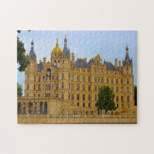 Puzzle Château de Schwerin Mecklenburg. (Horizontal)